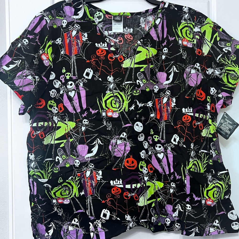 Disney Black and Purple Halloween Themed Top